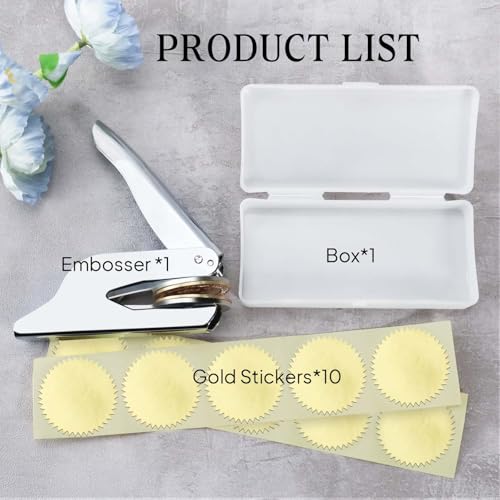 Book Embosser - from The Library of Book Lover Gifts, Library Embosser Perfect for Book Stamp and DIY Crafts (A Cup of Knowledge, Round) by ａｓｕｔｏｎｇａ - Image 7