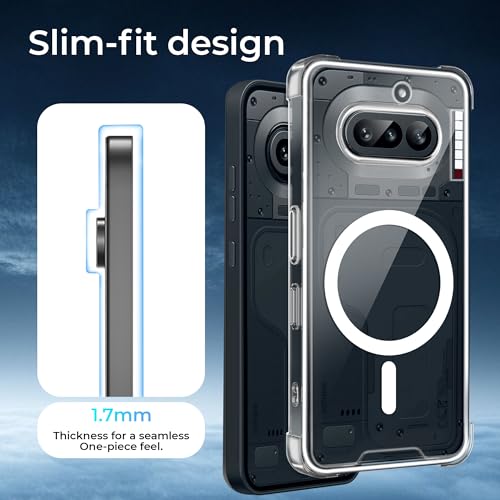 Image of A rtistque Clear Back Cover Case for Nothing Phone 4a 5G | Compatible with Mag-Safe | Premium Cover | Shockproof TPU Bumper | Slim Protective Design | Nothing Phone 4a Back Cover - Transparent