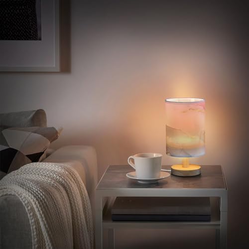 Lámpara de mesa Marble Blush Grey, diseño moderno miniatura 6