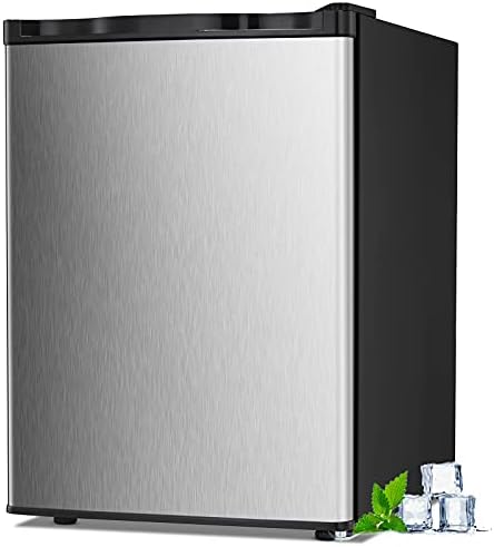 2.1 Cu.ft Small Upright Freezer, Mini Freezer, Silver
