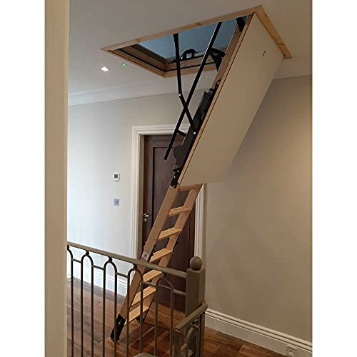 Skylark Electric Attic Ladder/Stairs - 25-1/2\" x 54\" - Height Range 7\' 10\" to 9\' 6\" - 500 lbs Capacity - Thumbnail 7