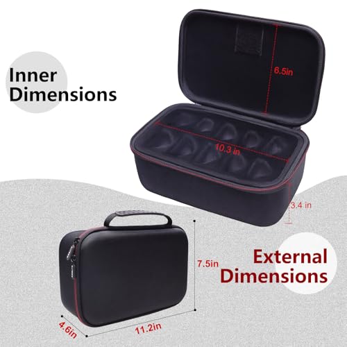 Image of LTGEM Case Compatible with Beyblade X Xtreme Battle /Cobalt Dragoon /Jurassic World /Circle Ghost /Soar Phoenix /Buster Dran Set, Launchers and Right-Spinning Tops(Case Only)