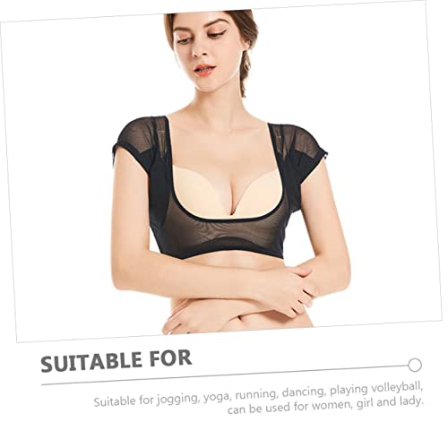 DOITOOL 5 Unidades Almofadas De Suor Nas Axilas Protetores De Suor Respiráveis Colete Curto De Suor