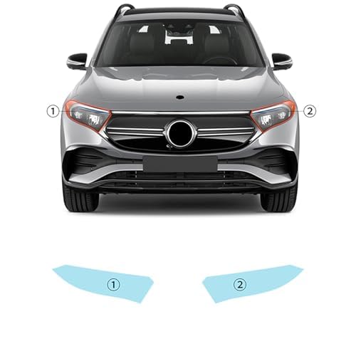 Autoscheinwerfer Schutzfolie für Mercedes-Benz EQB 2022-2024,Autoscheinwerfer-Schutzfolie Anti-Kratz-Folie TPU-Aufkleber Zubehör