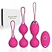 Produktbild Kegel Übungsgewichte für Damen - 2-in-1 Beckenbälle mit Fernbedienung - Blasensteuerung & Beckenbodenstärkungsgerät - 100% Silikon & leicht zu reinigen