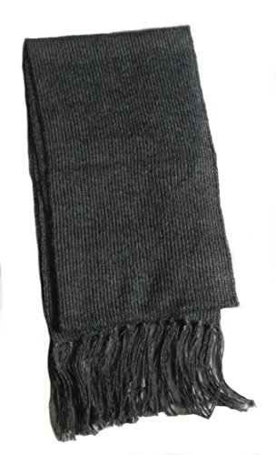 Bufanda de lana de alpaca contra el frío intenso accesorio gris unisex suave que no pica