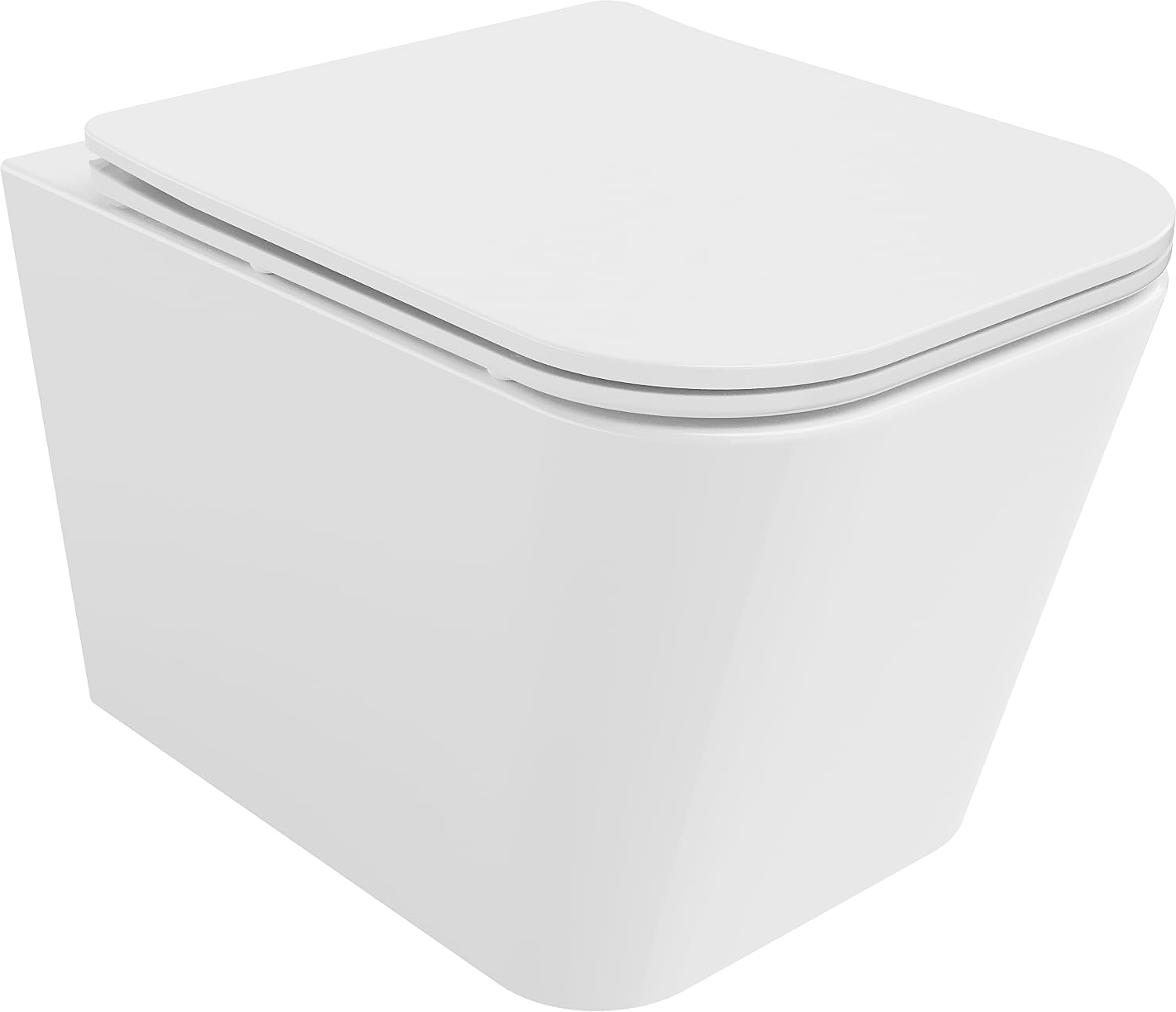 Mexen Teo - Tavoletta WC Rimless con Slim Softclose, seduta in Duroplast bianco lucido
