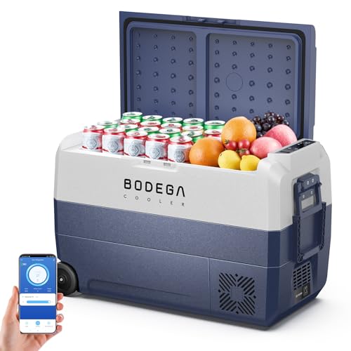 image for BODEGACOOLER 12 Volt Car Refrigerator,53 Quart Portable Truck Freezer,