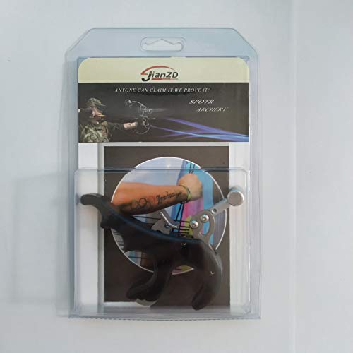 Sososhoot Archery 4 Finger Bow Release Aids Bow Release Thumb Trigger Grip Caliper Aids For Compound Bow #TOP5