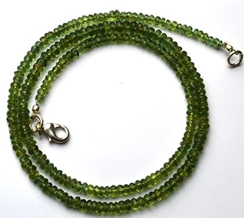 Perles apatite verte de qualité AAA facettées pour joaillerie