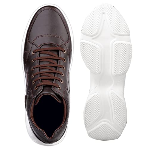 Image of YUVRATO BAXI 3 Inch Hidden Height Increasing Casual Outdoor Sneakers Boots.Height Elevator Boots