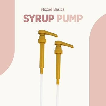 Amazon.com: Nixxie Basics Coffee Syrup Pumps 750ml / 25.4oz Fits