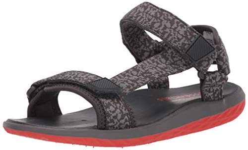 Amazon Essentials Boys' Adjustable Sandal, Grey, 6 Medium US Big Kid