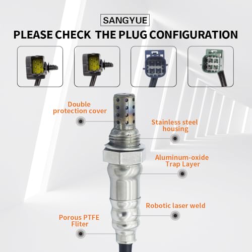 Sensor de oxígeno 4 piezas para Nissan 2005-2006 4.0L miniatura 2