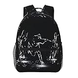 HAOSOFT Rucksack Jungen Mädchen Eishockey Spieler, Laptop Rucksäcke, Kinderrucksack Schulranzen Schulrucksack Backpack für Männer Damen