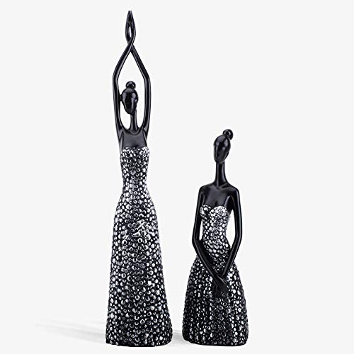 Fille statue décoration maison pour embellir un salon vide 44cm
