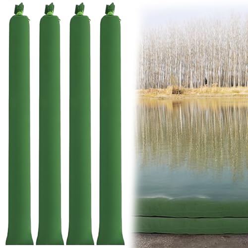 Sacos de Arena para Inundaciones 120x15cm Bolsas de Arena Reutilizables con Banda elástica de encuadernación para Garaje, Jardín, Hogar, Bodega (4 Piezas)