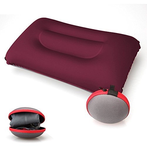 Aukee Portable Inflatable Pillow Square Air Pillow for Travel Outdoor