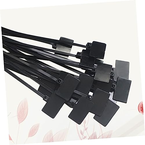 250 piezas de bridas para cables de nailon negras con dientes auto-bloqueantes y borde redondeado para organización de cables en casa o garaje miniatura 5