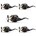 Probrico Oil Rubbed Bronze Passage Door Lever Handle Lock Hall and Closet Keyless Locksets 5 Pack