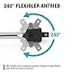 DURATECH 1/2 Gelenkgriff 600 mm, Maximales Drehmoment 780 N·m, mit Flexiblem Kopf, Federbelastete Kugelkonstruktion, für Autoreparaturen und DIY
