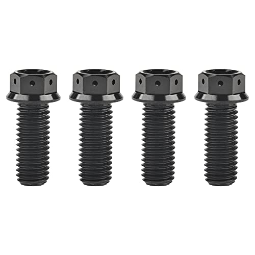 Tornillos de cabeza hexagonal de titanio M10 ligeros y anticorrosivos en negro