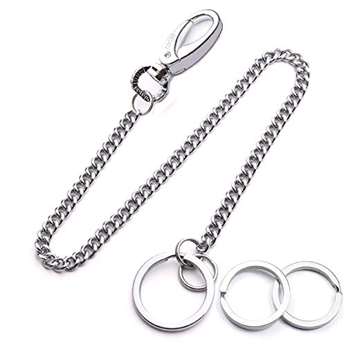 Lancher Anti Lost Key chain with (2 Extra Key Rings and Gift Box) key clip Wallet Chains 15