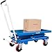 Global Industrial Mobile Scissor Lift Table, 39 x 20 Platform, 660 Lb. Capacity, Double Scissor