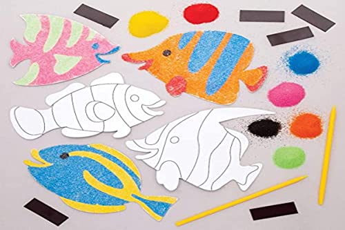 Baker Ross Kit calamite sand art con pesci