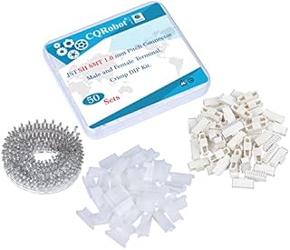 CQRobot 150 Sets / 750 Pieces JST PH 2.0 mm Pitch 2/3/4-Pin JST Connector Kit. Pin Header with 2.0 mm Pitch, JST PH 2/3/4-Pin Housing JST Adapter Cable Connector Socket Male and Female, Crimp DIP Kit.
