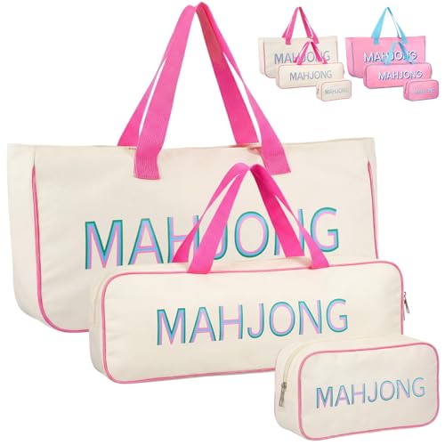 Bolso para Mahjong set vacío con 3 compartimentos