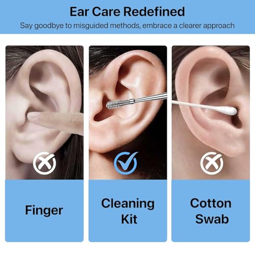 Image of Dr Vaku Earocam Ear Cleaner Earwax Removal Tool with Extra Cleaning Kit (Set of 7) HD Camera Wifi Connection & 6 LED Lights Endoscope Tool + 11 Silicone Tips Free & Storage Case-Black /Green