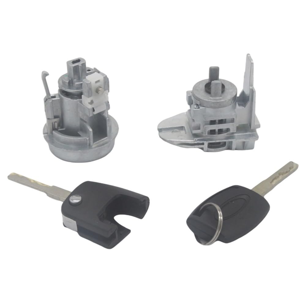Hzsmyxgs One Color Car Lock Barrel 8A6aa22050kg Compatible With Fiesta 2009-2013 Full Lock Set Ignition Switch Front Left Door Lock Barrel
