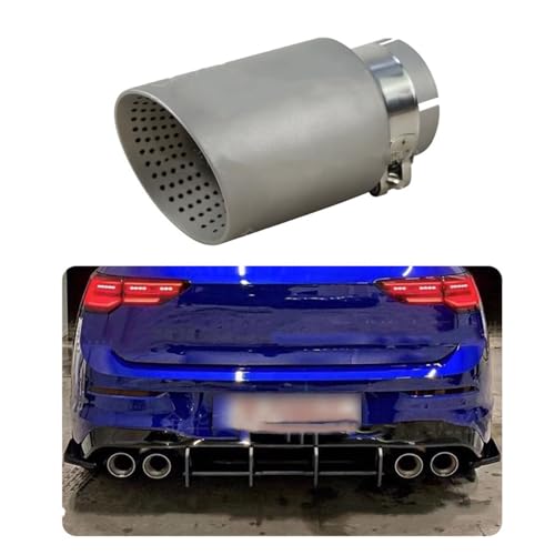 Embout d'échappement inox mat sablé pour Golf 6 et 7 GTI R - 2