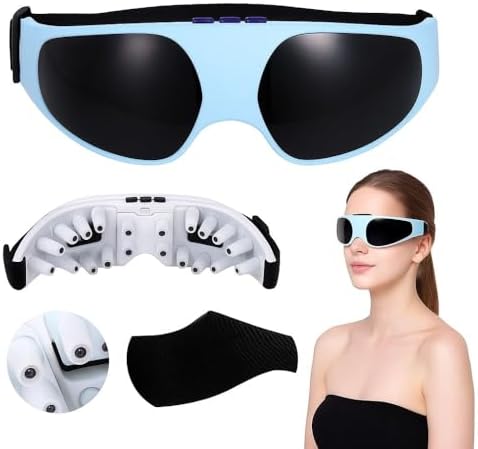 Massageador Óculos Olhos Pressão Ímãs Anti Olheira Relaxador