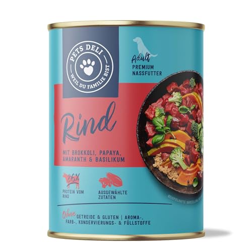 Pets Deli Probierpaket für Hunde mit verschiedenen Nassfuttersorten und Soft & Shiny Snacks - 3450g