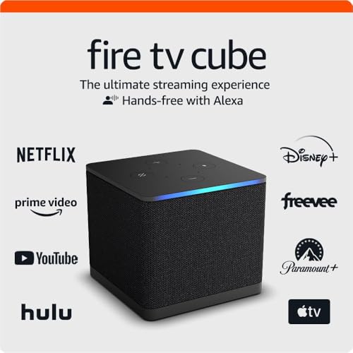 Amazon Fire TV Cube, with AI-powered Fire TV Search, Hands-free s...