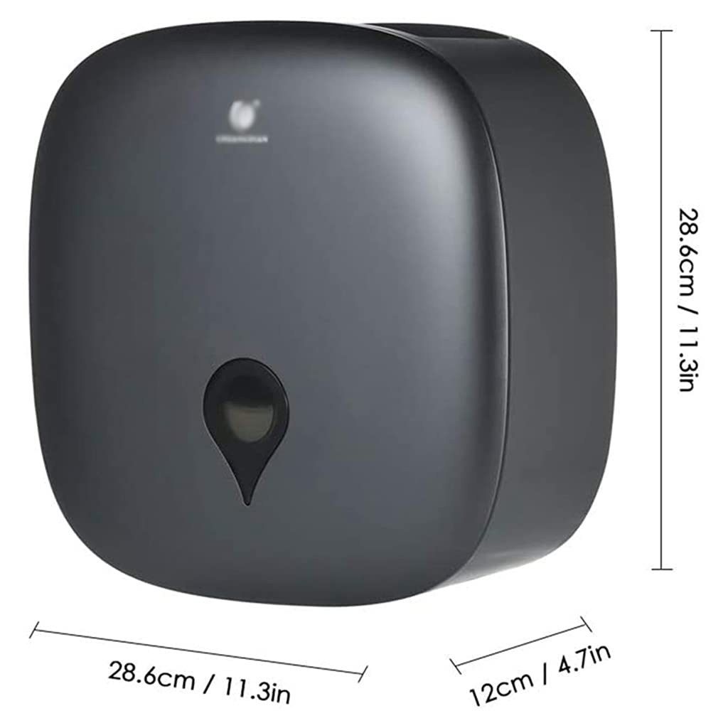 Wall-Mounted Large Roll Paper Box Suitable for Home Office Building Mall, Exquisite Waterproof Tissue Box Holder for Bathroom