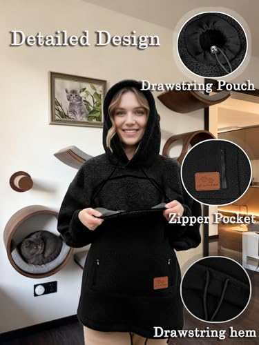 Sweat avec compartiment animaux pour des soirées d'hiver cocooning