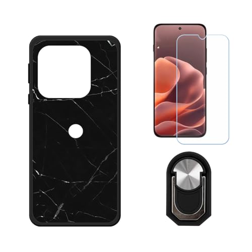 BMPNLSZ �K�p Motorola Edge 70 Pro�p+HD�����K���X�ɓK�����ėpTPU�P�[�X�A�V���J�Q���P�[�X�o���p�[�ی�o�b�N�P�[�X-�ɓK����9�d�x�X�N���C�u�h�~�X�N���[���v���e�N�^(6,78") + ���O���\�Ŕėp�I��360�x��]�\��