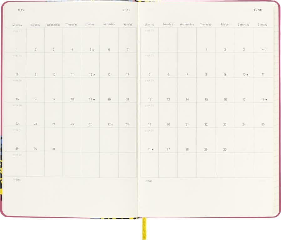Moleskine Weekly Planner 2023, 12-Month Monthly Diary, Limites Edition Frida Kahlo - Image 4