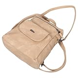 Mikikit Mochila de Mujer Multifuncional Caqui, Bolso de Hombro Ajustable Acolchado para Universidad y Trabajo, Mochila de Día Compartimentos Organizadores para Uso Diario