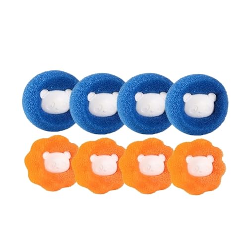 Reusable Laundry Balls for Pet Hair Removal - Lint Catcher for Washing Machine - Cleaner for Clothes - Home Cleaning Tool(Blue O