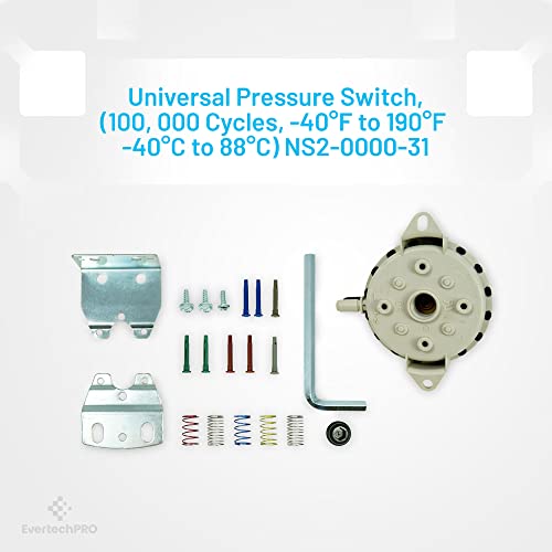Evertechpro Ns2000031 Universal Pressure Switch -40°F To 190°F (-40°C To 88°C) 100,000 Cycles #TOP2