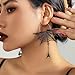 FMR Halloween Spider Web Earrings Spider Earrings Black Spider Dangle Earrings Halloween Theme Earrings Jewelry for Women and Teen Girls