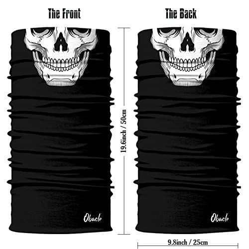 Obacle Skull Face Mask for Dust Wind Sun Protection Men Women Motorcycle Riding