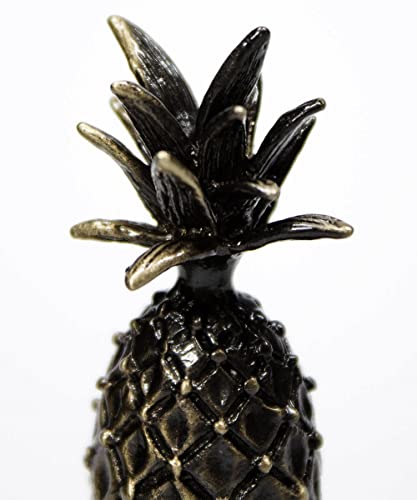 Image of Tall Pineapple Lamp Finial Antique Brass Metal 2.5 inchh