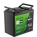 ERYY LiFePO4 Battery 12V 100Ah, 5000+ Deep Cycles Lithium Battery with 100A BMS & LCD Voltmeter, Rechargeable Batteries for Marine, RV, Off-Grid Solar, Home Backup Power, Trolling Motors, Boat etc.