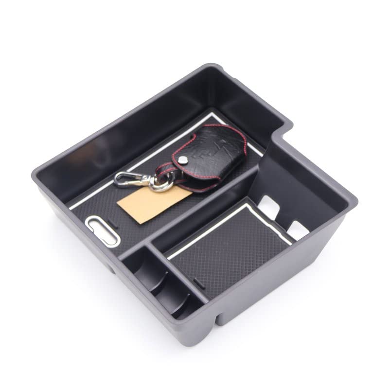 Moulage Console Centrale Accoudoir Pour Cayenne 2018-2020 - Boîte Rangement Multifonction Noire