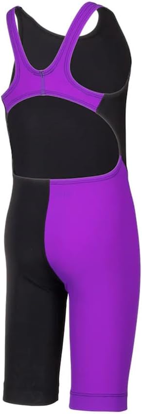 blueseventy Girl's Nero Stitch Kneeskin - Black/Purple- Size 14, 12